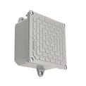 Caixa Passagem Sobrepor Alumínio Cinza 10x10x6cm Tramontina | Produto em posição vertical