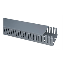 Canaleta Recortada Aberta Pvc Cinza Com Tampa 50X50X2000Mm CR5050 Steck