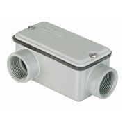 Condulete Alumínio LR 1/2" BSP Cinza Com Tampa Com Vedação E002060020 Wetzel