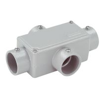 Condulete Alumínio C 1/2" Sem Rosca Cinza Com Tampa Sem Vedação E012020020 Wetzel