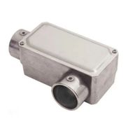 Condulete Alumínio LL 1.1/2" Sem Rosca Cinza Com Tampa Sem Vedação E012050060 Wetzel