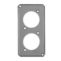 Tampa Metálica Condulete Alumínio Pintado Cinza 2 Postos Redondos 1" NR24P E011000422 Wetzel