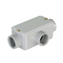 Condulete Alumínio LR 1.1/2" NPT Cinza Com Tampa Com Vedação E002062060 Wetzel