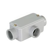 Condulete Alumínio T 1.1/2" NPT Cinza Com Tampa Com Vedação E002072060 Wetzel