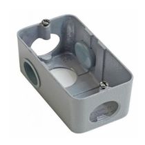 Condulete Metálico Multiplo Alumínio L 3/4" Cinza Com Tampa Com Pintura Parafuso + 2 Tampoes E002300030 Wetzel