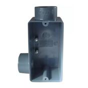 Condulete PVC LL 3/4" Sem Rosca Cinza Sem Tampa LLCSR15  Wetzel
