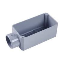 Condulete Alumínio E 3/4" Sem Rosca Cinza MunseLL N6.5 Sem Tampa Sem Vedação ESR15 Wetzel