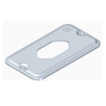 Tampa Metálica Condulete Alumínio Sem Pintura 1 Posto VerticAlumínio 3/4" TPSA35ALUS/PINT Wetzel