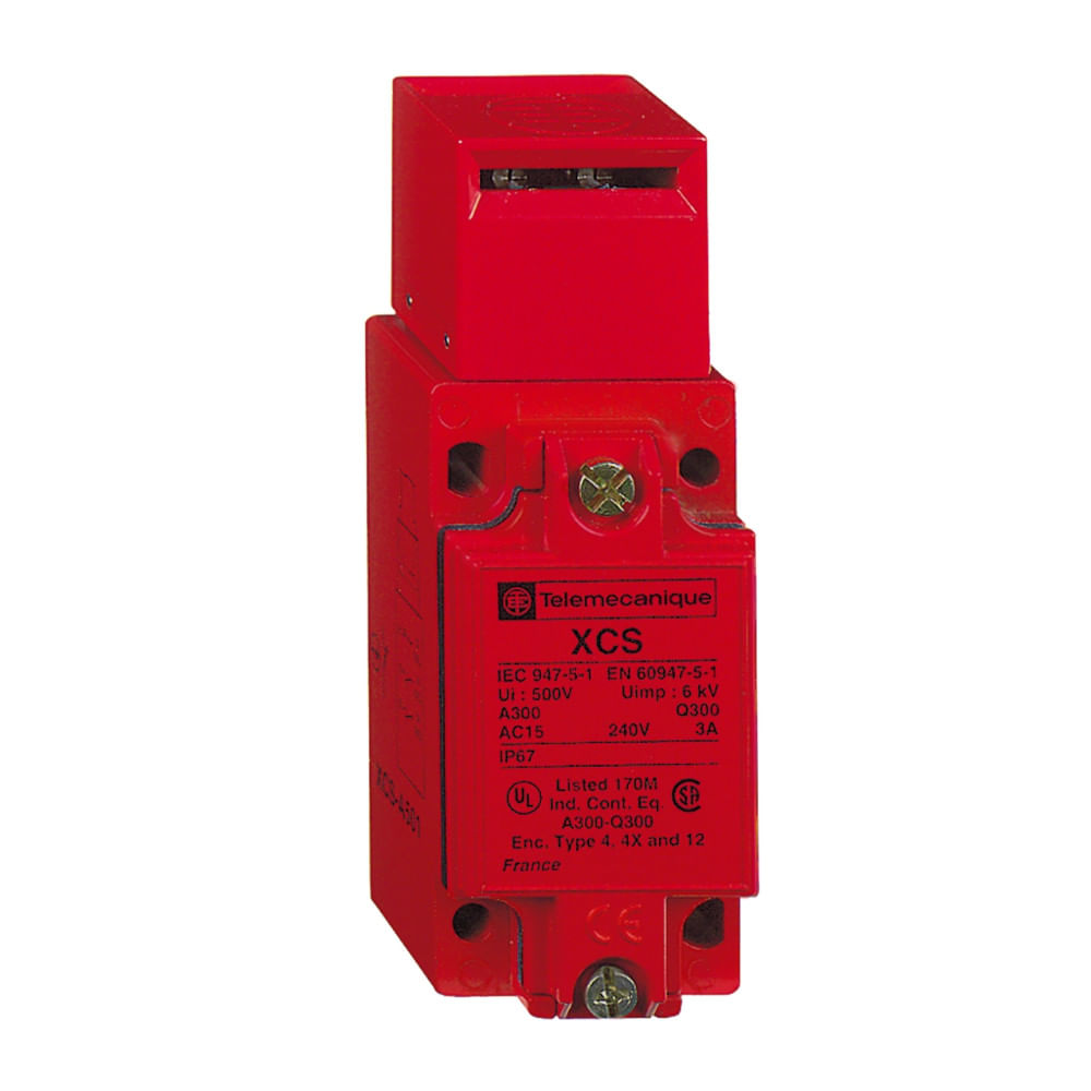 Chave Segurança Eletromecânica 10A 500V 1NA+2NF XCSA701 Schneider