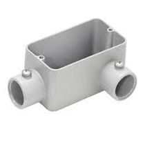 Condulete Alumínio C 1/2" Sem Rosca Cinza MunseLL N6.5 Sem Tampa CSR101 Wetzel