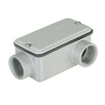 Condulete Alumínio C 1.1/2" NPT Cinza Com Tampa Com Vedação C30N Wetzel