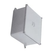 Caixa Passagem Alumínio Cinza 100x100x60Mm Tampa Reversível Junta Parafusos CP10106 Wetzel
