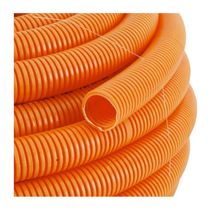 Eletroduto Duto Corrugado Flexível PVC Laranja 1/2" 20mm 000404 Adtex