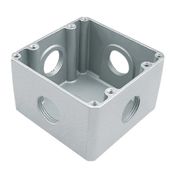 Caixa Passagem Piso Alumínio 1" Bsp 4x4" Alta - 56120003 - TRAMONTINA