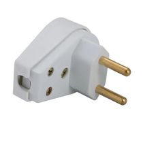 Plugue Macho Energia Predial Macho Corpo Triangular Branco 2 Polos 250 V 20 A 57402009 TRAMONTINA