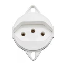 Módulo Tomada Predial 1 Módulo Branca 2 Polos + Terra 10 A 250 V Para Tampa Piso 57111095 TRAMONTINA