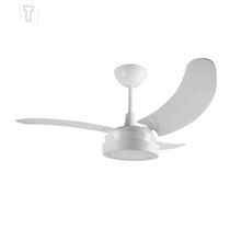 Ventilador Teto 3 Pás Com Luminária 130 W 127 V Branco/Branco - MAXLED - TRON