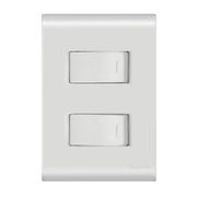 Interruptor Embutir 2 Simp Branco 250V 10A Com Placa 4X2 Branco Tramontina Eletrica