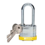 Cadeado Aço Laminado 50 Mm Haste 6 Mm Amarelo 99539 - BRADY