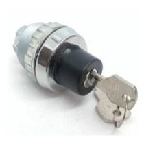 Comutador Seletora Chave Yale 2 Posições Com Trava Preta 22,3MM Direita 1NA+1NF Yp Ypz390Drtcd+E111Mbb Ace