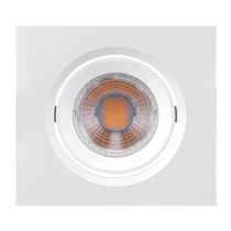 Luminaria Led Quadrado Embutir Branco 100-240V 2700K 1X 3W 435724 Brilia