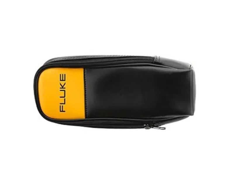 Estojo Multímetro VN Zíper Preto Amarelo Fluke | Dimensional - Imagem do produto na posição horizontal