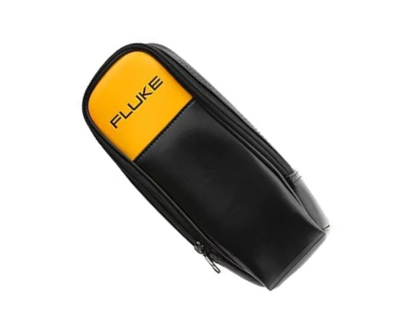 Estojo Multímetro VN Zíper Preto Amarelo Fluke | Dimensional - Imagem do produto levemente na horizontal