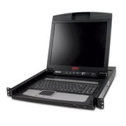 Monitor Para Rack Lcd 19" 1U Preto Com Teclado E Mouse AP5719 APC
