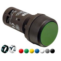 Botao Redondo Branco 30Mm 1Nf Imp PUSHBUTTONCP210W01 ABB