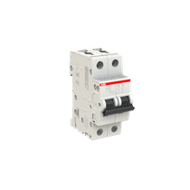 Disjuntor Mini Bipolar 16A 400/440VCA D 10KA S200 S202D16 Abb