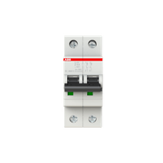 Disjuntor Mini Bipolar 4A 230/400V Curv Z 6Ka S200 S202Z04 ABB