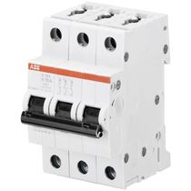 Disjuntor Mini Tripolar 6A 400/440VCA K 10KA S200 S203K06 Abb
