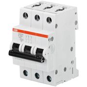 Disjuntor Mini Tripolar 0,5A 230/400V Curv C 15Ka S200M S203MC0,5 ABB