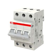Disjuntor Mini Tripolar 6A 400VCA C 3KA Sj200 Sj203Tc6 Abb