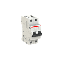 Disjuntor Mini Bipolar 16A 400/440VCA B 10KA S200 S202B16 Abb
