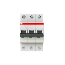 Disjuntor Mini Tripolar 2A 230/400V Curv C 6Ka S200 S203C2 ABB