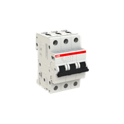 Disjuntor Mini Tripolar 6A 230/400V Curv B 6Ka S200 S203B6 ABB