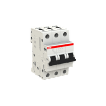 Disjuntor Mini Tripolar 6A 400/440VCA B 10KA S200 S203B6 Abb