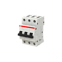 Disjuntor Mini Tripolar 6A 400/440VCA B 10KA S200 S203B6 Abb