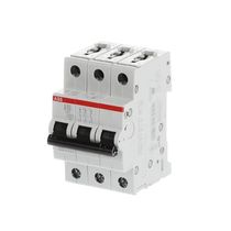 Disjuntor Mini Tripolar 20A 400/440VCA B 10KA S200 S203B20 Abb