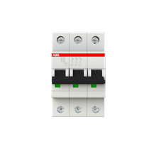 Disjuntor Mini Tripolar 25A 400/440VCA B 10KA S200 S203B25 Abb