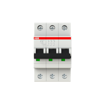 Disjuntor Mini Tripolar 40A 400/440VCA B 10KA S200 S203B40 Abb