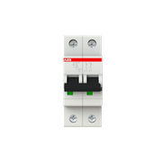 Disjuntor Mini Bipolar 16A 230/400V Curv B 15Ka S200 S202MB16 ABB