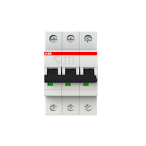 Disjuntor Mini Tripolar 6A 440VCA B 15KA S200M S203Mb6 Abb