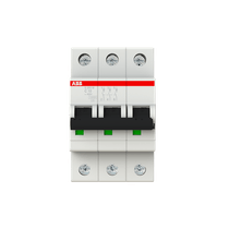 Disjuntor Mini Tripolar 10A 440VCA C 15KA S200M S203Mc10 Abb