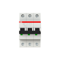 Disjuntor Mini Tripolar 20A 440VCA B 15KA S200M S203Mb20 Abb