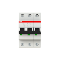 Disjuntor Mini Tripolar 50A 440VCA B 15KA S200M S203Mb50 Abb