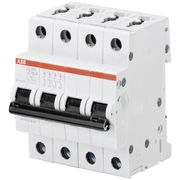 Disjuntor Mini 4P 25A 230/400V Curv C 15Ka S200M S204MC25 ABB