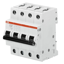 Disjuntor Mini Tetrapolar 32A 440VCA C 15KA S200M S204Mc32 Abb