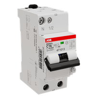 Disjuntor Mini Monopolar 16A 400VCA C 6KA Ds201 Ds201Lc16Ac30 Abb